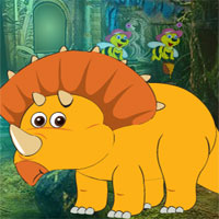 Free online html5 games - G4K Yellow Triceratops game 