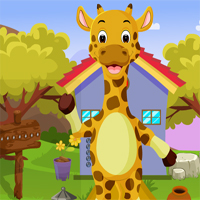 Free online html5 games - Games4King Escape From Tiny Giraffe game 