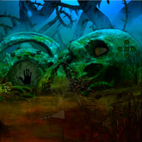 Free online html5 games - G2R Halloween Fantasy Forest Escape game 