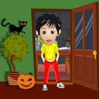 Free online html5 games - BEG Boy Escape From Halloween Room game 