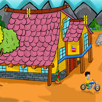 Free online html5 games - G2J Young Boy Motorcycle Escape game 