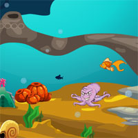 Free online html5 games - Games4Escape  Underwater Mermaid Escape  game 