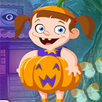 Free online html5 games - G4K Pumpkin Girl Escape game 
