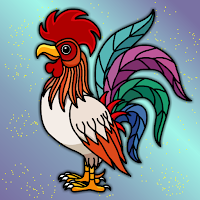 Free online html5 games - G2J Colourful Rooster Escape game 