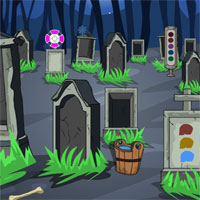 Free online html5 games - GFG Scary Graveyard Escape  game 