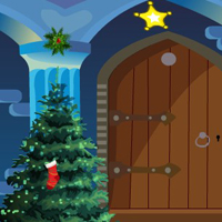Free online html5 games - G4E Christmas Blue House Escape game 