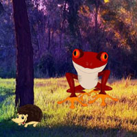 Free online html5 games - Red Frog Forest Escape HTML5 game 