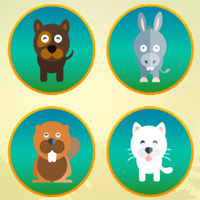 Free online html5 games - Animals Memory 3 World Gamekidgame game 