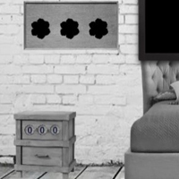Free online html5 games - 8b Black and white House game 