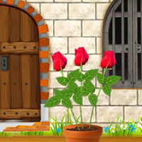 Free online html5 games - G2M White Brick Backyard Escape game 