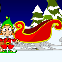 Free online html5 games - 8bGames Frozen Holiday Escape game 