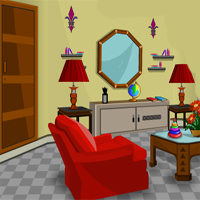 Free online html5 games - KnfGame Gorgeous living Room Escape game 