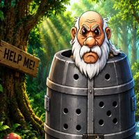 Free online html5 games - Free the Imprisoned Elder game 