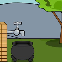 Free online html5 games - G2J Cute Puppy Hungry Escape game 