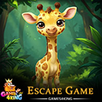 Free online html5 games - Young Giraffe Rescue Escape game 