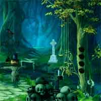 Free online html5 games - 8bGames Halloween Cute Witch Escape game 