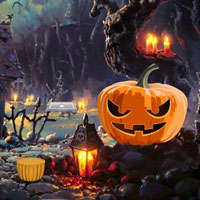 Free online html5 games - Halloween Crazy Emoji Forest Escape HTML5 game 