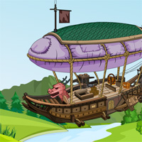 Free online html5 games - Flying Ship Escape game 