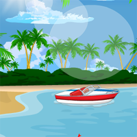 Free online html5 games - Star Beach Boat Escape game 