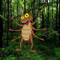 Free online html5 games - Escape From Giant Cockroach Forest HTML5 game 