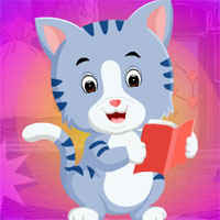 Free online html5 games - Games4King Reading Kitty Escape game 