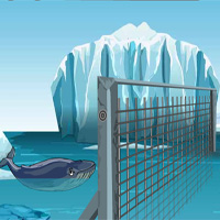 Free online html5 games - Blue Whale Rescue Games4Escape game 