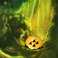 Free online html5 games - 8B Fantasy Pumpkin Forest Escape game 