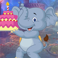 Free online html5 games - G4K Birthday Elephant Escape  game 
