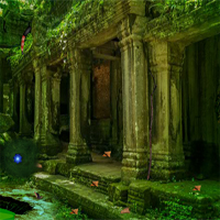 Free online html5 games - Cambodian Temple Treasure Escape game 