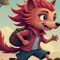 Free online html5 games - Adorable Girl Hyena Escape Game game 