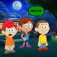 Free online html5 games - Night Garden Kids Escape game 