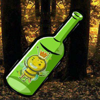 Free online html5 escape games - Bottle Trapped Honey Bee Escape