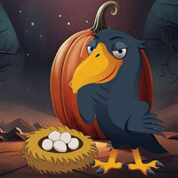 Free online html5 games - BEG Find The Halloween Crow Eggs game 