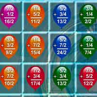 Free online html5 games - Math Balloons Fraction Arithmetic NetFreedomGames game 