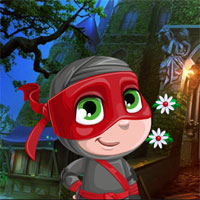 Free online html5 games -  Games4King Cute Little Ninja Rescue game 