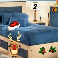 Free online html5 games - 8bgames Christmas House Escape game 