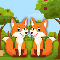 Free online html5 games - Twin Fox Escape game - WowEscape 