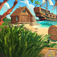 Free online html5 games -  Mystery Pirate World Escape 3 game 