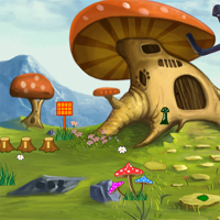 Free online html5 games - Mushroom House-Puppy Escape game 