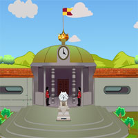 Free online html5 games - Red Fort King Escape game 