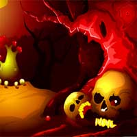 Free online html5 games - Red Skull Forest MirchiGames game 