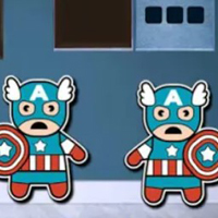 Free online html5 games - 8b Deadpool Kid Escape game 