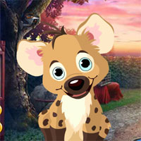 Free online html5 games - Games4King Cute Hyena Rescue game 