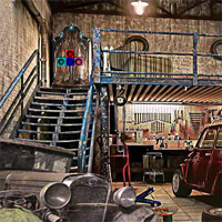 Free online html5 games - Desolate Car Shed Escape game 