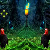 Free online html5 games - AngelEscape Thanksgiving Garden Escape game 
