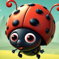 Free online html5 games - Playful Lady Bug Escape Game game 