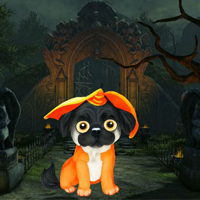 Free online html5 games - Halloween Pet Dog Escape HTML5 game 