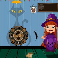 Free online html5 games - Halloween Find The Locked House Key game 