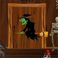 Free online html5 games - G4E Halloween Witch Door Escape game 
