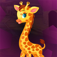 Free online html5 games - Games4King Giraffe Cub Escape game 